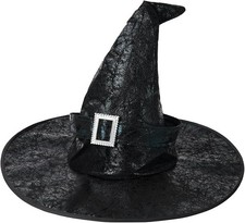 Witch Hat Women Halloween Witches Hat Adult Costume Party Masquerade Accessory