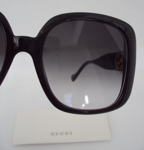 NEW TAG! GUCCI GG1029SA BLACK W/ GRADIENT GREY LENS OVERSIZED SUNGLASSES $500 thumbnail 3