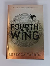 Fourth Wing by Rebecca Yarros Hardcover Book Fly or Die 1st Edition 