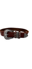 Girls belt silver western size 20