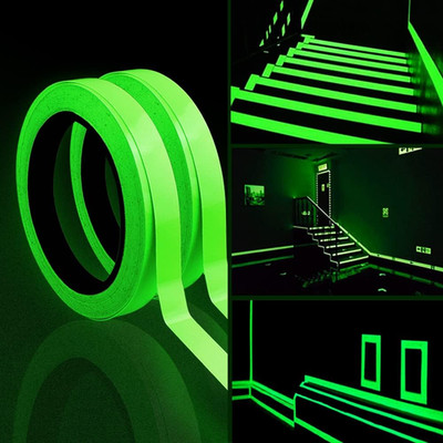 Fluoreszierendes Klebeband 2 Stück Leuchtendes Klebeband 10M X 10Mm Warnband Sel