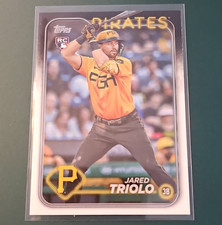 Topps Series 1 2024 Jared Triolo Pittsburgh Pirates MLB RC Rookie #281 Base Card. rookie card picture