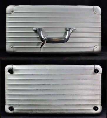 RIMOWA Topas Pilot Case 38L Silver Aluminum Suitcase Trolley