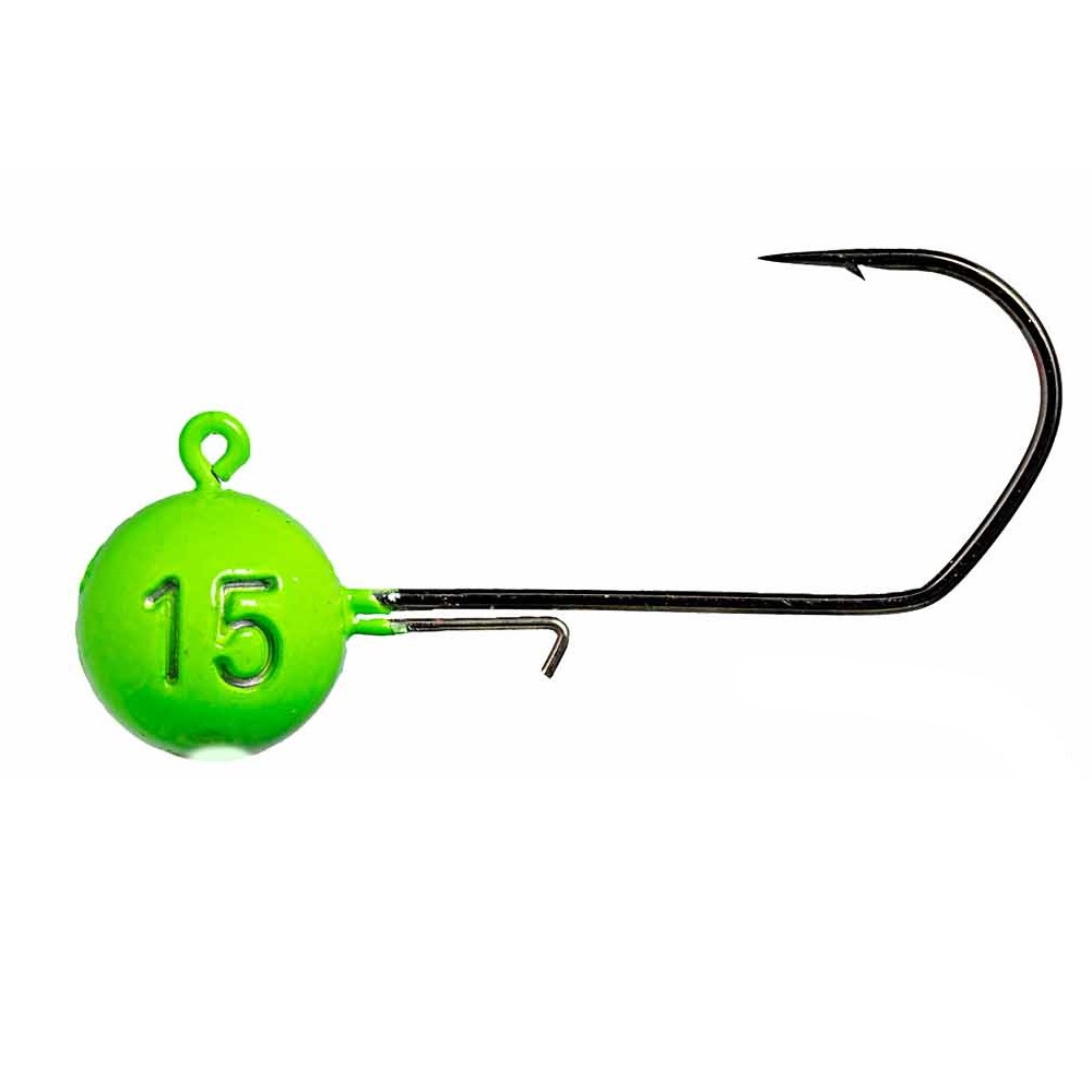 Крючки Big Mama Monkey Hooks UV Grün + Glow White 2/0 Jighaken Angelhaken Raubfisch