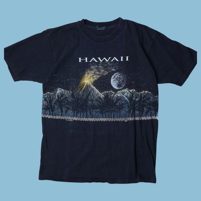 Vintage Hawaii 90s Volcano T-Shirt - L