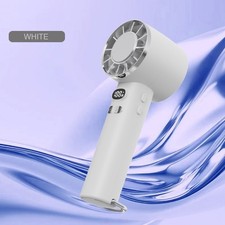 USB Rechargeable Mini Hand Held Fan Portable Desk Turbo Fan Ice Cooler Cooling