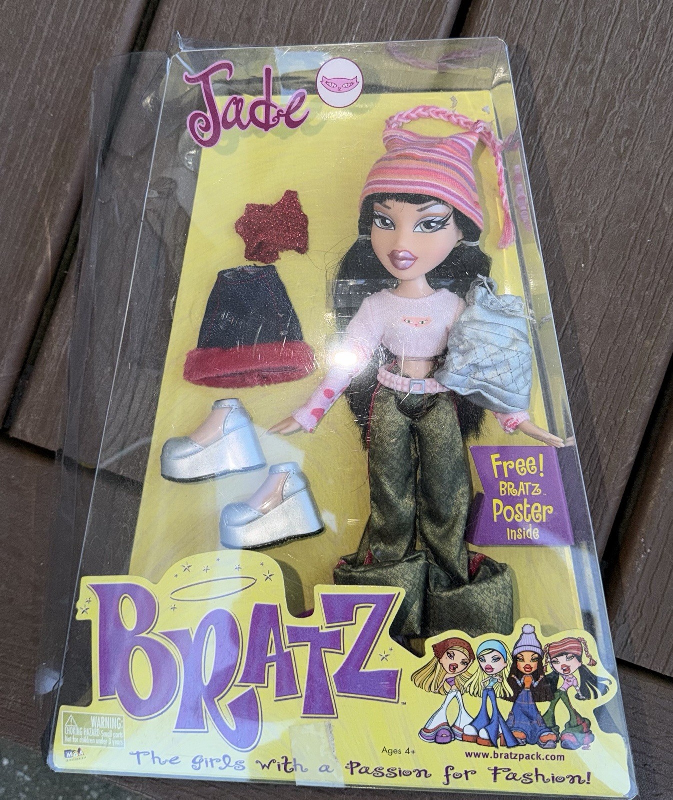 BRATZ Jade Fashion Doll MGA Entertainment 2001 First Edition Bratzpack