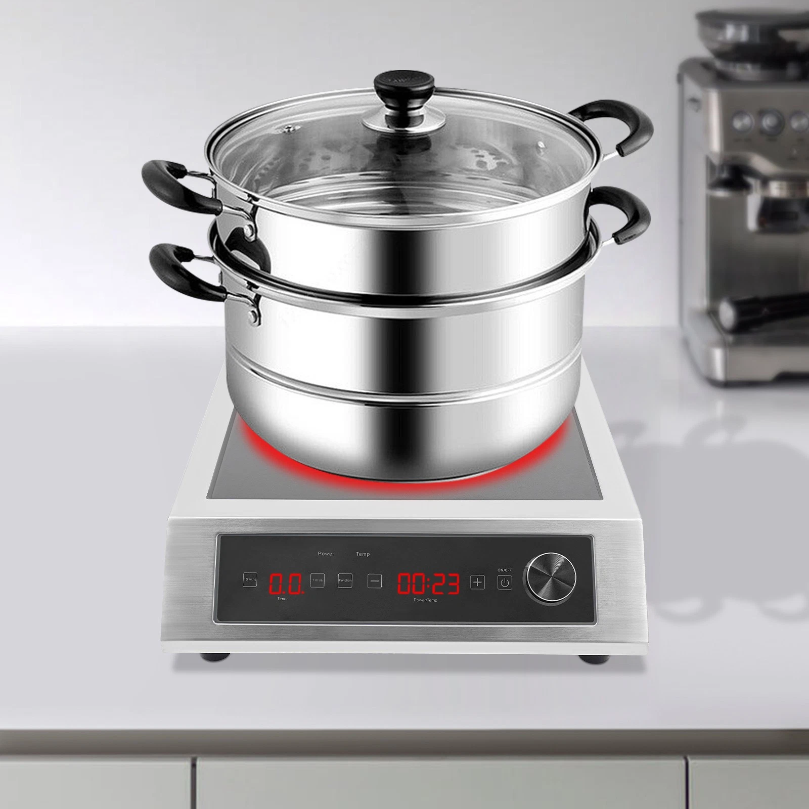 Commercial Induction Cooktop Induction Cooker Electric Hot Plate LED Display NEW