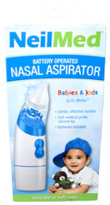 New NeilMed Battery Operated Nasal Aspirator Quick Relief for Babies  Kids