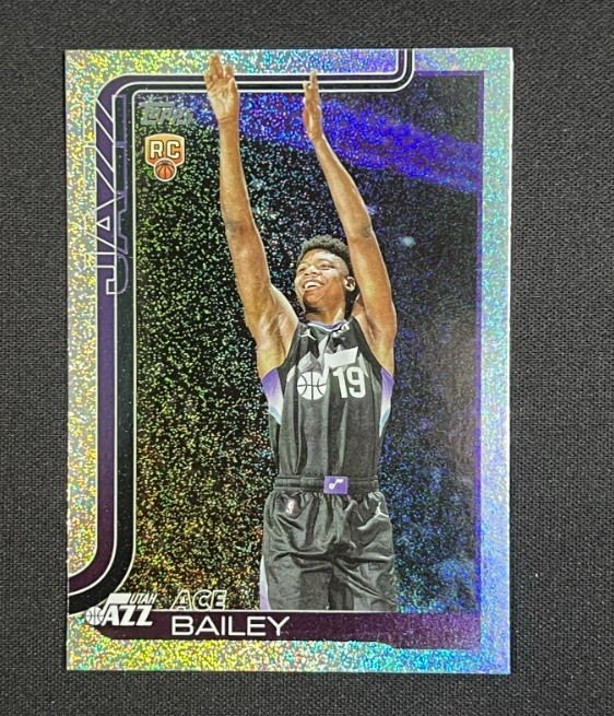 Ace Bailey 2025-26 Topps Flagship Basketball Sandglitter RC #205