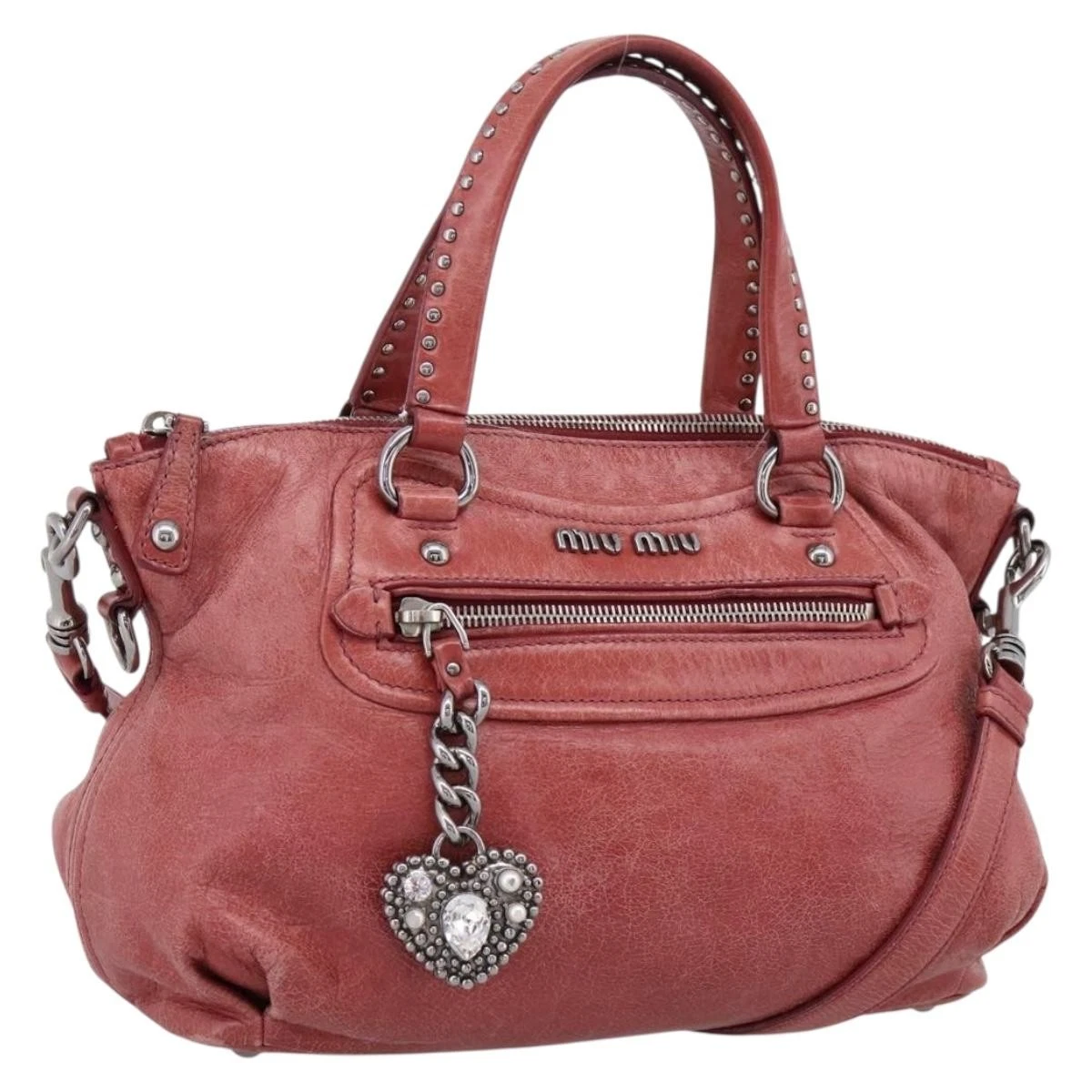 バッグ MiuMiu Vitello Lux Hand Bag 2way Pink Miu Miu Pink Bags & Handbags for Women for sale | eBay