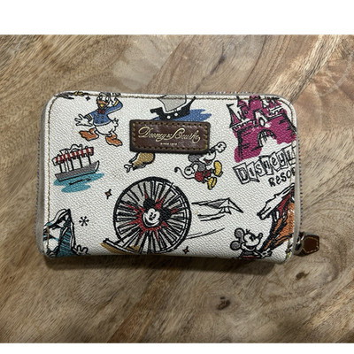 Dooney & Bourke Disney Parks Mickey Donald Minnie Zip-Around Wallet Small