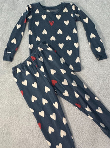 Modern Moments by Gerber   2-Pc Pajama -Blue Hearts 3T (Free S/H)