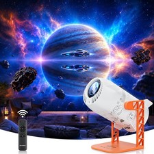 3D Galaxy Star Projector, 100 HD Themes, Weekly Cloud Updates via WiFi