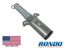 Pollak 7 way Round semi truck, Trailer side Light Plug 7 round pin 11-702