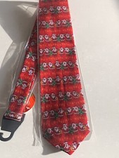 Christmas Holiday Novelty Merry Santas Red Necktie