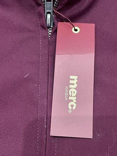 Men’s MERC Harrington Jacket XXL Wine Colour BNWT - Picture 4 of 9
