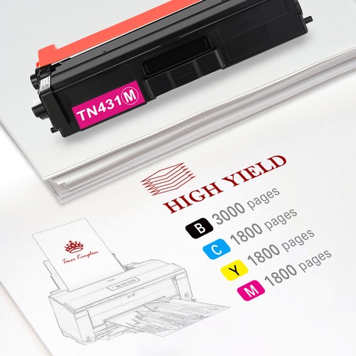 Lote de tóner compatible TN436 TN431 TN433 para Brother HL-L8360CDW MFC-L8900CDW - Imagen 4 de 11