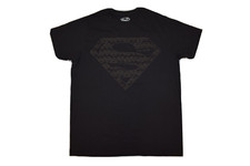 Superman Mens Superman Multi-Logos All Black Shirt New S