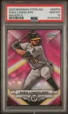 2023 Bowman Sterling #BSR-33 Shea Langeliers - Magenta /75 RC PSA 10