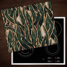 Glass Worktop Saver Ceramic Induction Hob Protector Cover Grass Gold Green