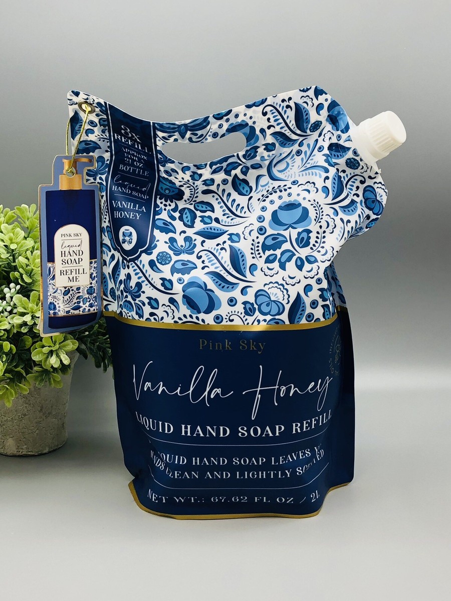 Pink Sky VANILLA HONEY Liquid Hand Soap Refill oz Liter