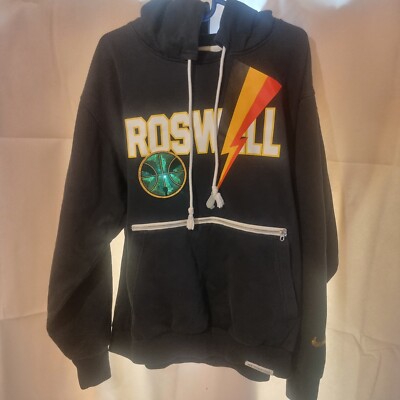 Nike DRI-FIT Rayguns Premium Basketball Roswell Hoodie CV1933 010 Men's  Size L UK