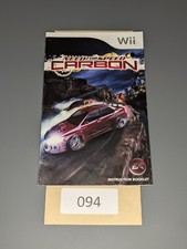 Need for Speed: Carbon Nintendo Wii, 2006  MANUAL ONLY 