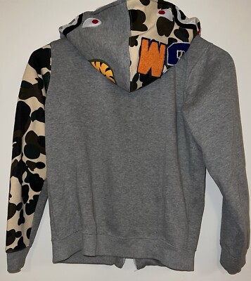 ★すぐ届く【A BATHING APE】SHARK HALF ZIP PULLOVER HOODIE s-l400.jpg