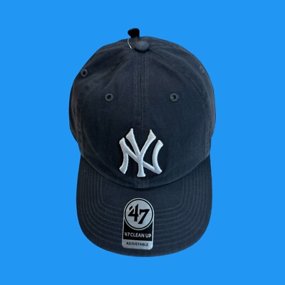 47 BRAND Officially Licensed Yankees MVP Adjustable Fade Blue Cap MLB Unisex Hat