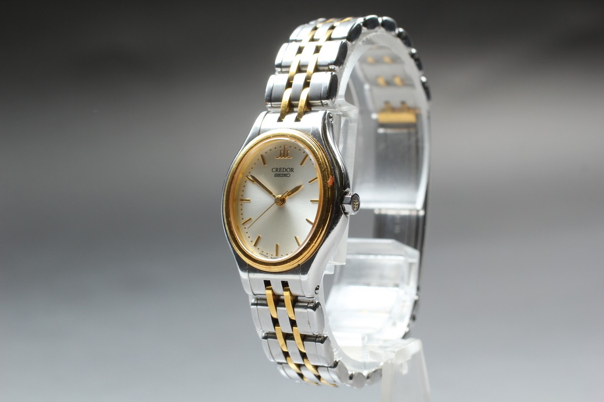 Exc+5] Seiko Credor 4J81-5A10 Quortz 18KT Women