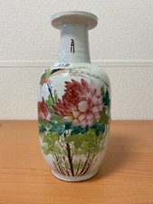 China große Vase Qing-Periode 18./19 Jahrhundert, Porzellan,   Cai Blumen Vase