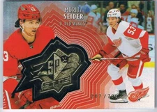 2021-22 UPPER DECK EXTENDED SPX FINITE GOLD MORITZ SEIDER 207/799 DETROIT RED