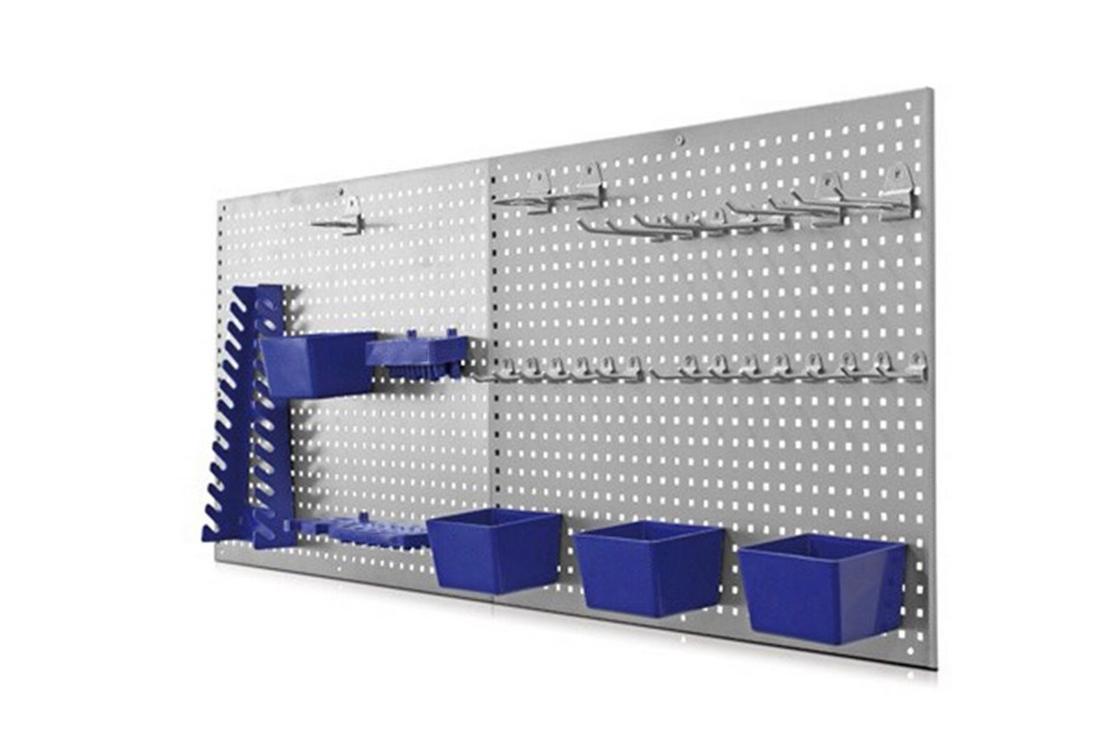 Parete forata metallo parete attrezzi con accessori 110x46 cm supporto utensili parete...
