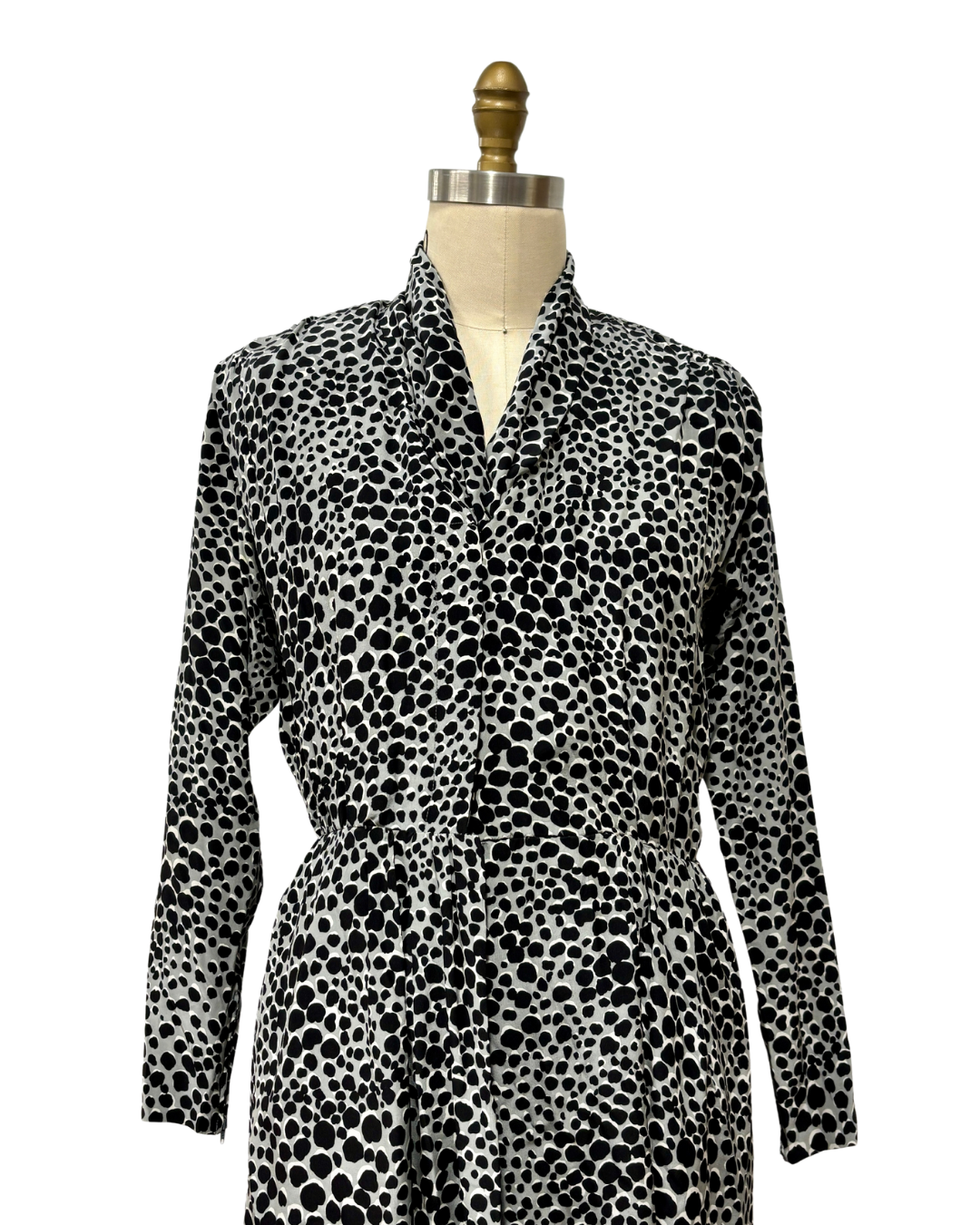 ABITO DA PASSERELLA VINTAGE ANNI 80 GRIGIO YVES SAINT LAURENT ABITO VINTAGE YSL