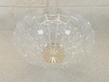 Vtg Queens Lace Bohemian Czech Crystal Bleikristall 8.5" Cut Glass Bowl 24 Lead