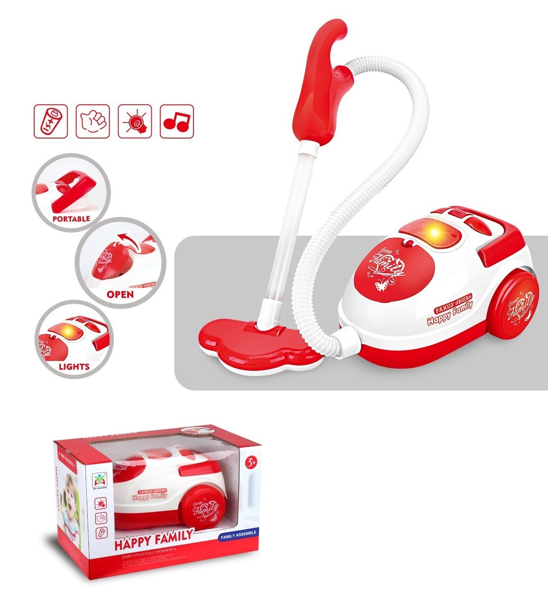 Set Giocattoli Pulizie Per Bambini - Lavatrice, Aspirapolvere, Spruzzatore E Accessori Per Gioco Simbolico