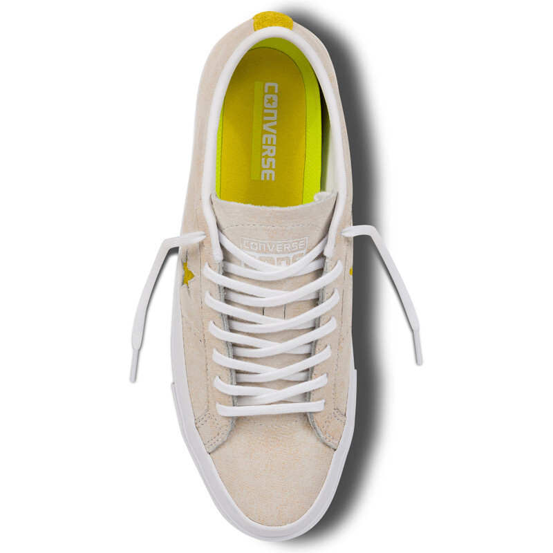 Converse One Star Ox Shoes Leather Bitter Lemon/White 153994C NWT