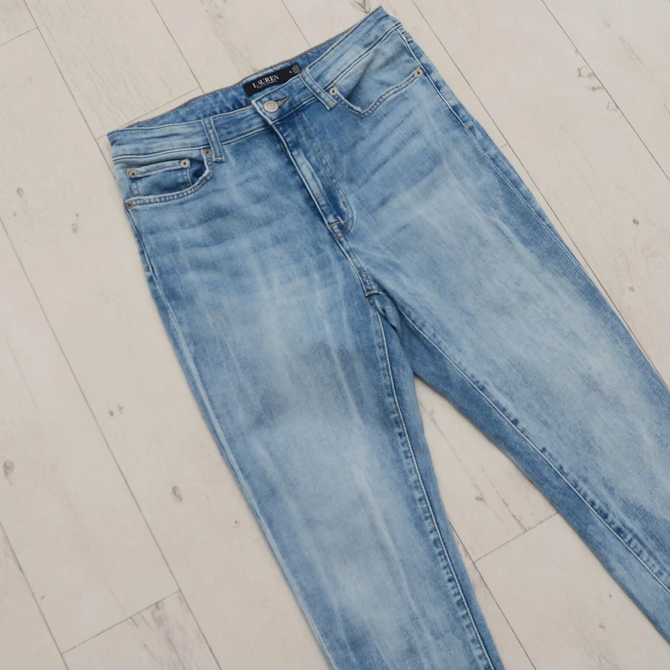 Lauren Ralph Lauren Black Label Jeans Women’s size 8 Denim Relaxed Fit Tapered - Image 3 of 4