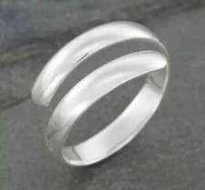 New Year Gift For Women's Adjustable Toe Ring Solid Metal 925 Sterling Silver