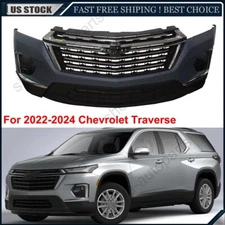 Front Bumper Cover Grille Assembly For 2022 2023 2024 Chevrolet Traverse
