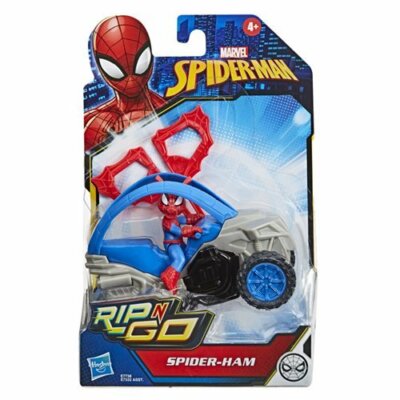 Marvel Spider-Man: Spider-Ham 6-Inch Super Hero Action Figure And Stunt Vehicle