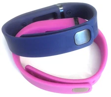 2 Small PINK, NAVY for FitBit FLEX Wristband/Bracelet With Clasps (NO TRACKER)