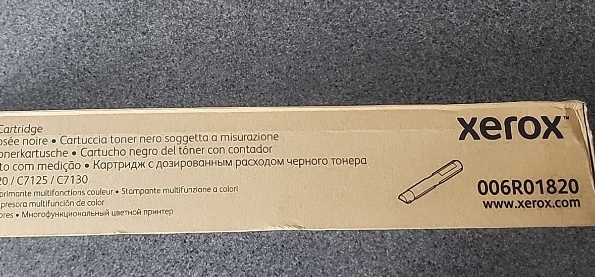 BLACK METERED Toner Xerox VersaLink C7120 C7125 C7130 Cartridge