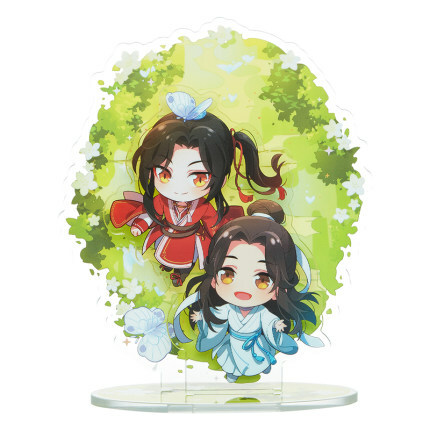 Tian Guan Ci Fu Xie Lian Hua Cheng Supporto Acrilico Modellino Piastra Trasparente - Foto 7 di 11