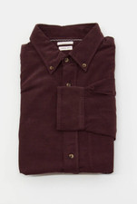 NWT Brunello Cucinelli Men "Easy Fit" Corduroy Button-Down Shirt Size Small A242