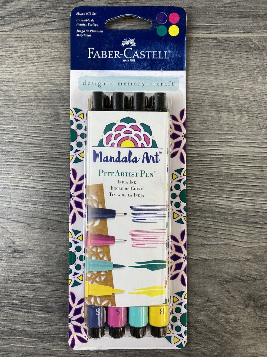Faber-Castell Pitt Artist Pen Set Mandala Art India Ink New