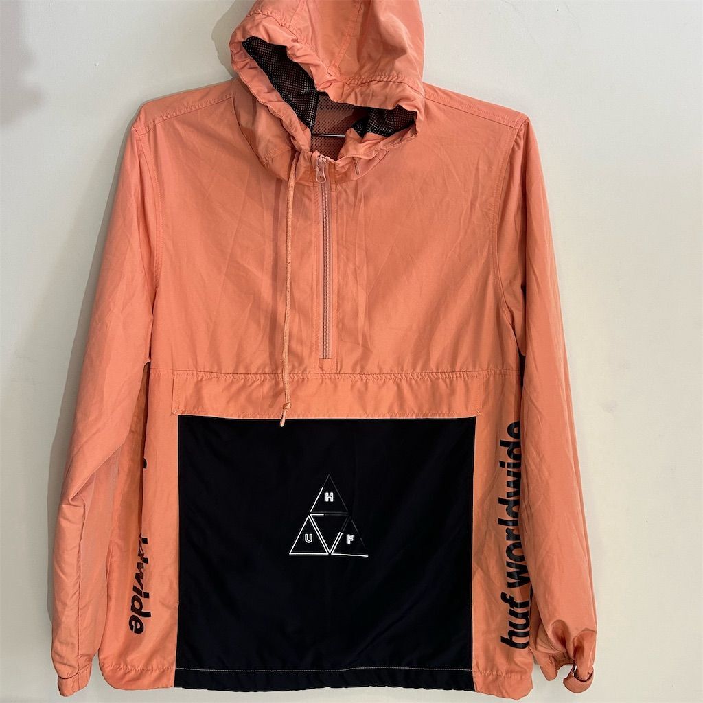 HUF Men's Peak 3.0 Anorak Jacket Multicolor Size M Canyon Sunrise