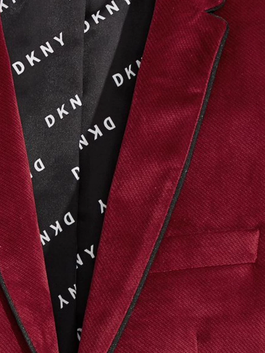 Boys red top velvet suit