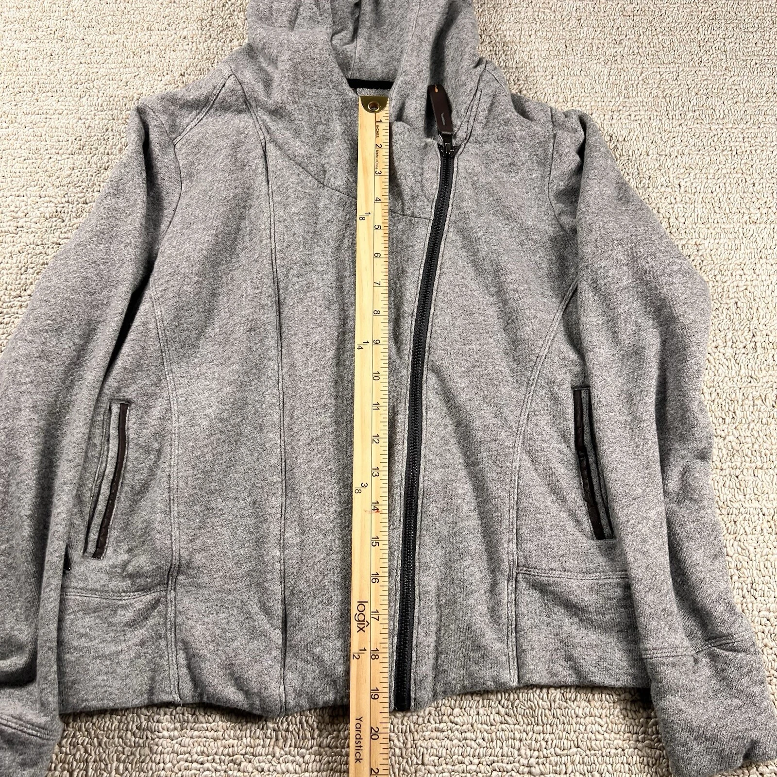 lole activewear double zip fleece jacket